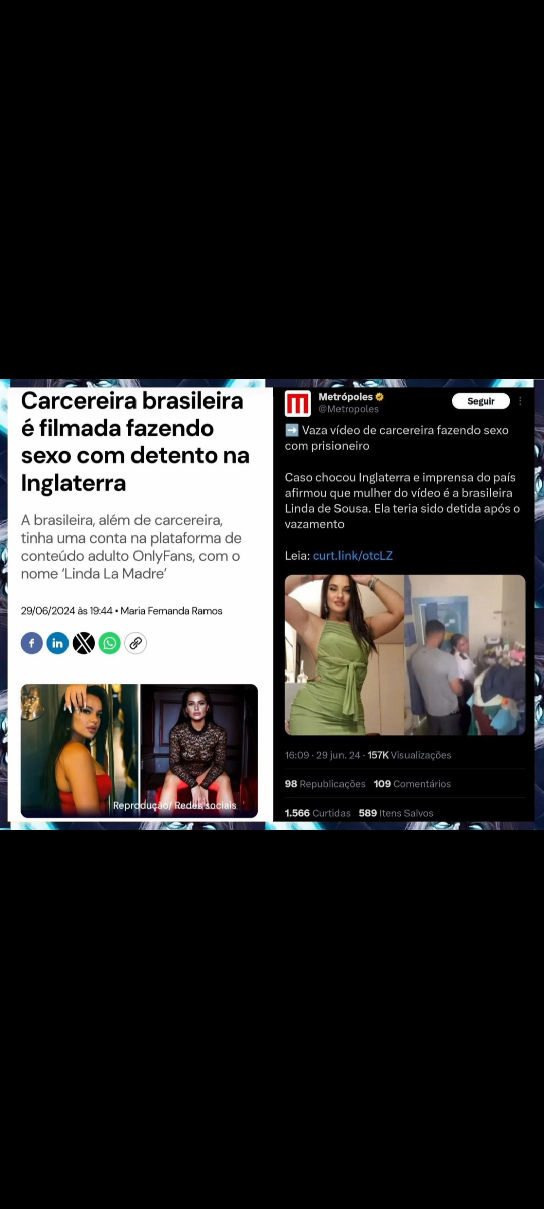 Carcereira Brasileira vazou dando a buceta gostosa para os presos da  Inglaterra - flagrarampornô